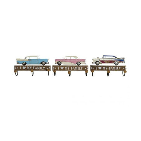Perchero de Pared DKD Home Decor 29 x 8 x 17 cm Metal Vintage Madera M