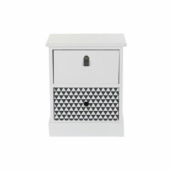Cajonera DKD Home Decor Gris Blanco Madera de Paulonia (36 x 25 x 44,5