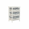 Cajonera DKD Home Decor Azul Blanco Mimbre Madera de Paulonia 40 x 29
