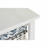 Cajonera DKD Home Decor Azul Blanco Mimbre Madera de Paulonia 40 x 29