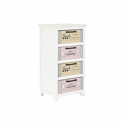 Cajonera DKD Home Decor Gris Beige Rosa Blanco Infantil Madera de Paul