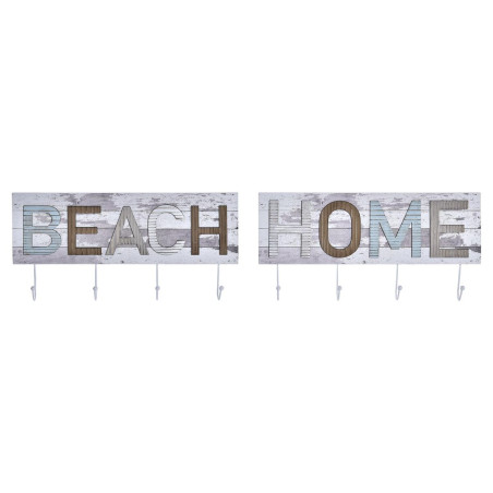 Perchero de Pared DKD Home Decor Madera Metal Playa 45 x 5 x 23 cm (2
