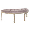 Banqueta DKD Home Decor  Natural Rosa Poliéster Terciopelo Madera de