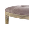 Banqueta DKD Home Decor  Natural Rosa Poliéster Terciopelo Madera de
