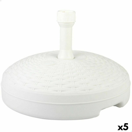 Base para Sombrilla Aktive Blanco Plástico 45 x 30 x 45 cm (5 Unidade
