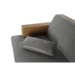 Sofá DKD Home Decor Gris Natural Alpino 224 x 95 x 82 cm