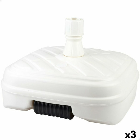 Base para Sombrilla Aktive Blanco Plástico 56 x 40 x 56 cm (3 Unidade