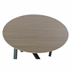 Mesa auxiliar DKD Home Decor 65 x 65 x 49,5 cm Negro Metal Madera Marr
