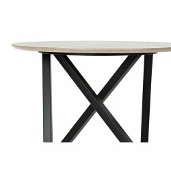 Mesa auxiliar DKD Home Decor 65 x 65 x 49,5 cm Negro Metal Madera Marr