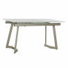 Mesa de Comedor DKD Home Decor Cristal Dorado Metal Blanco (140 x 80 x