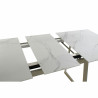 Mesa de Comedor DKD Home Decor Cristal Dorado Metal Blanco (140 x 80 x