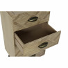 Cajonera DKD Home Decor Negro Natural Metal Madera MDF Boho 37 x 31,5