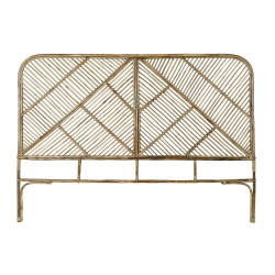 Cabecero de Cama DKD Home Decor Natural Ratán 175 x 3 x 130 cm 175 x