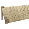 Banqueta DKD Home Decor 145 x 55 x 49 cm Natural Marrón Cuerda Madera