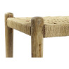 Banqueta DKD Home Decor 145 x 55 x 49 cm Natural Marrón Cuerda Madera