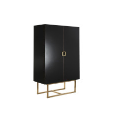 Armario DKD Home Decor  110 x 50 x 180 cm Negro Metal Álamo