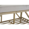 Banqueta DKD Home Decor Natural Beige Marrón Algodón Bambú (100 x 4