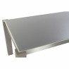 Mesa de Comedor DKD Home Decor Cristal Gris Aluminio Roble Cristal Tem