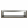 Mesa de Centro DKD Home Decor Cristal Aluminio Roble Cristal Templado