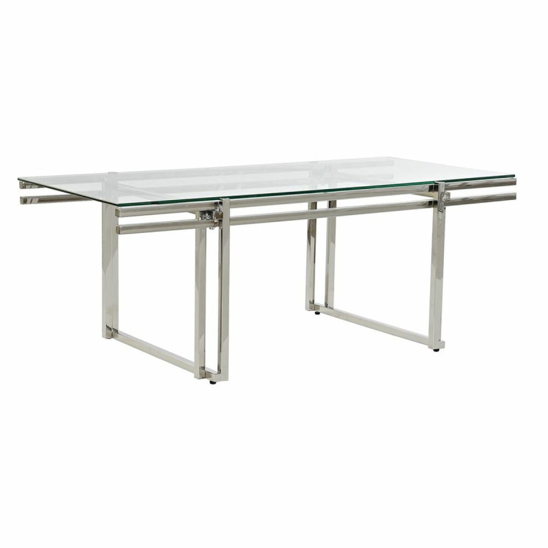 Mesa de Centro DKD Home Decor Cristal Acero Inoxidable (120 x 60 x 45