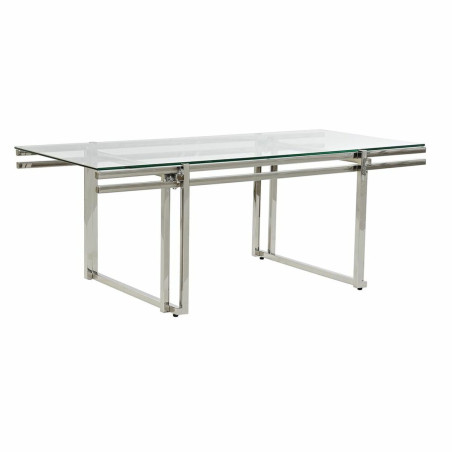 Mesa de Centro DKD Home Decor Cristal Acero Inoxidable (120 x 60 x 45
