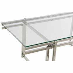 Mesa de Centro DKD Home Decor Cristal Acero Inoxidable (120 x 60 x 45