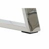 Mesa de Comedor DKD Home Decor Cristal Acero Gris oscuro (180 x 90 x 7