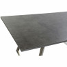 Mesa de Comedor DKD Home Decor Cristal Acero Gris oscuro (180 x 90 x 7