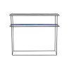 Consola DKD Home Decor Negro Azul Metal Moderno (70 x 27 x 45 cm) (2 U