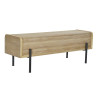 Banqueta DKD Home Decor Natural Madera Metal 120 x 40 x 43 cm