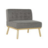 Sillón DKD Home Decor 80 x 66 x 72 cm Abeto Madera Marrón Gris oscur