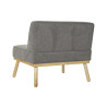 Sillón DKD Home Decor 80 x 66 x 72 cm Abeto Madera Marrón Gris oscur