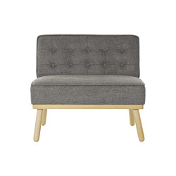 Sillón DKD Home Decor 80 x 66 x 72 cm Abeto Madera Marrón Gris oscur