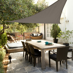 Toldo Aktive Triangular 500 x 0,5 x 500 cm Gris Poliéster (4 Unidades