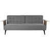 Sofá Cama DKD Home Decor Marrón Gris Metal Urbano 203 x 87 x 81 cm
