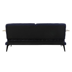 Sofá Cama DKD Home Decor Azul Marrón Negro Metal Moderno Urbano 203