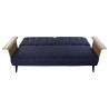 Sofá Cama DKD Home Decor Azul Marrón Negro Metal Moderno Urbano 203