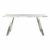Mesa de Comedor DKD Home Decor Acero Blanco 160 x 90 x 76 cm Madera MD