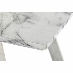 Mesa de Comedor DKD Home Decor Acero Blanco 160 x 90 x 76 cm Madera MD