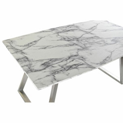 Mesa de Comedor DKD Home Decor Acero Blanco 160 x 90 x 76 cm Madera MD