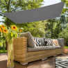 Toldo Aktive Rectangular 200 x 0,5 x 300 cm Gris Poliéster (6 Unidade