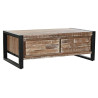Mesa de Centro DKD Home Decor Metal Acacia (110 x 60 x 40 cm)