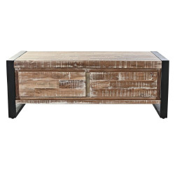 Mesa de Centro DKD Home Decor Metal Acacia (110 x 60 x 40 cm)