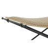 Banqueta DKD Home Decor  Negro Metal Marrón claro Ratán (94 x 49 x 4