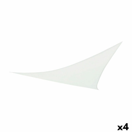 Velas de sombra Aktive Triangular Blanco 360 x 0,5 x 360 cm (4 Unidade