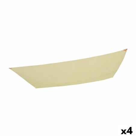 Velas de sombra Aktive Triangular Crema 200 x 0,5 x 300 cm (4 Unidades