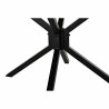 Mesa de Comedor DKD Home Decor 127 x 127 x 75 cm Natural Negro Metal A