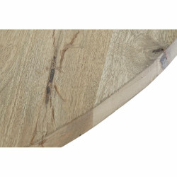 Mesa de Comedor DKD Home Decor 127 x 127 x 75 cm Natural Negro Metal A