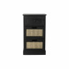 Cajonera DKD Home Decor Negro Natural Madera Madera de Paulonia Vintag
