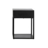 Mesita de Noche DKD Home Decor Dorado 35 x 40 x 55 cm Negro Metal Made